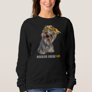 Womens Yorkshire Terrier Mama Doxie Mum Dog Yorksh Sweatshirt