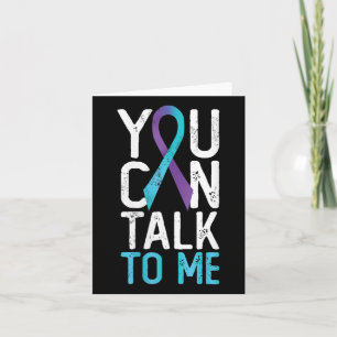 Womens You Can Talk To Me Suicide Prevention Aware Card