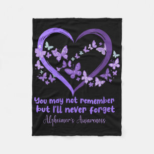Womens You May Not Remember But I Will Never Forge Fleece Blanket