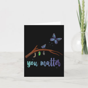 Womens You Suicide Prevention Butterfly Transforma Card