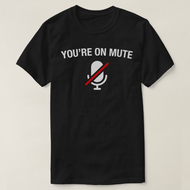 Womens You're on Mute VNeck  T-Shirt (Design Front)