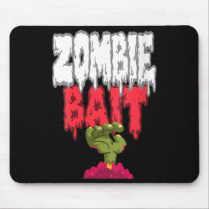 Womens Zombie Bait Reaching from The Grave Funny Mouse Pad