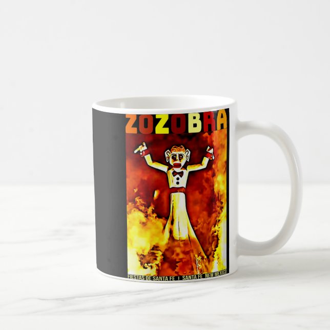 Womens Zozobra Fiestas De Sante Fe New Mexico Old  Coffee Mug (Right)