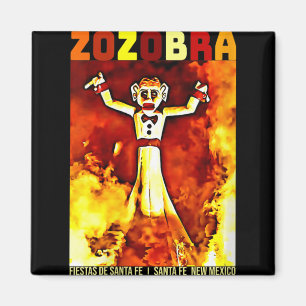 Womens Zozobra Fiestas De Sante Fe New Mexico Old  Magnet