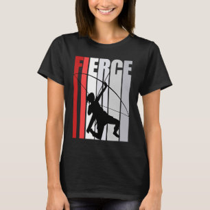Womensred Archery Fierce Birthday Strong Keep Trai T-Shirt