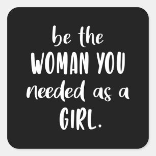 Womes Day Girl Power Woman Feminism Gift Idea Square Sticker
