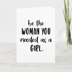 Womes Day Girl Power Woman Feminism Women Gift Card