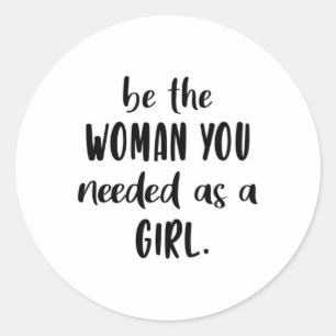 Womes Day Girl Power Woman Feminism Women Gift Classic Round Sticker