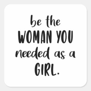 Womes Day Girl Power Woman Feminism Women Gift Square Sticker