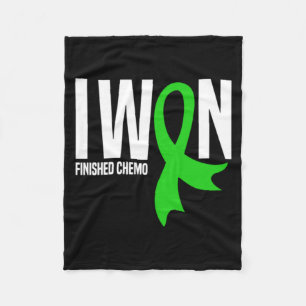 Won Finished Chemo Lymphoma Cancer Survivor Fleece Blanket