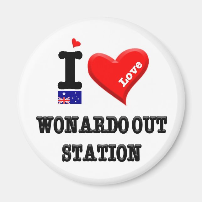 WONARDO OUT STATION - I Love Magnet (Front)
