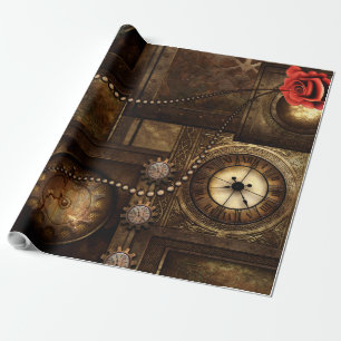 Wondeful steampunk design wrapping paper