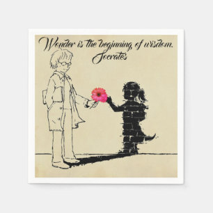 Wonder is The Beginning of Wisdom Party Napkins