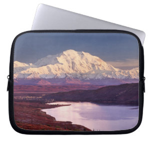 Wonder Lake and Mt. Denali at sunrise in the Laptop Sleeve