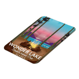 Wonder Lake, Denali national park Alaska Magnet