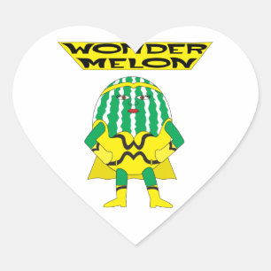 Wonder Melon Heart Sticker