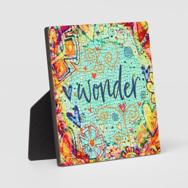 Wonder Mosaic Trendy Pretty Inspirivity Easel Plaque (Front)