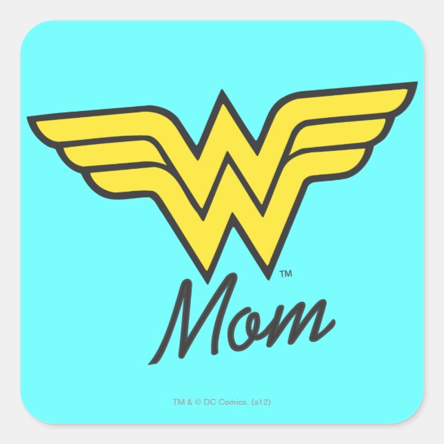 Wonder Mum Classic Square Sticker (Front)