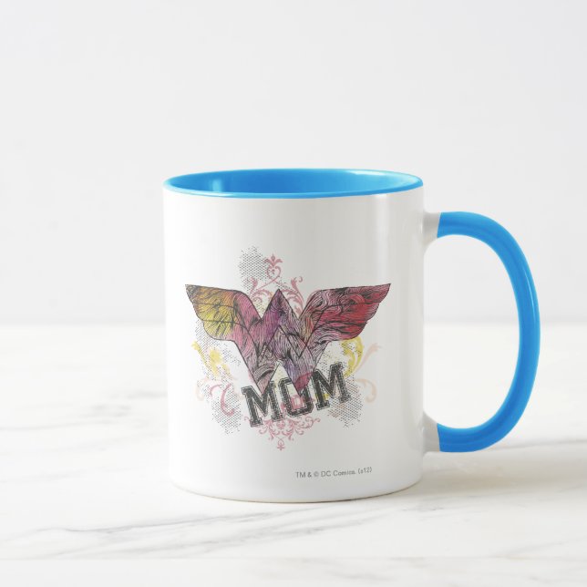 Wonder Mum Mixed Media Mug (Right)