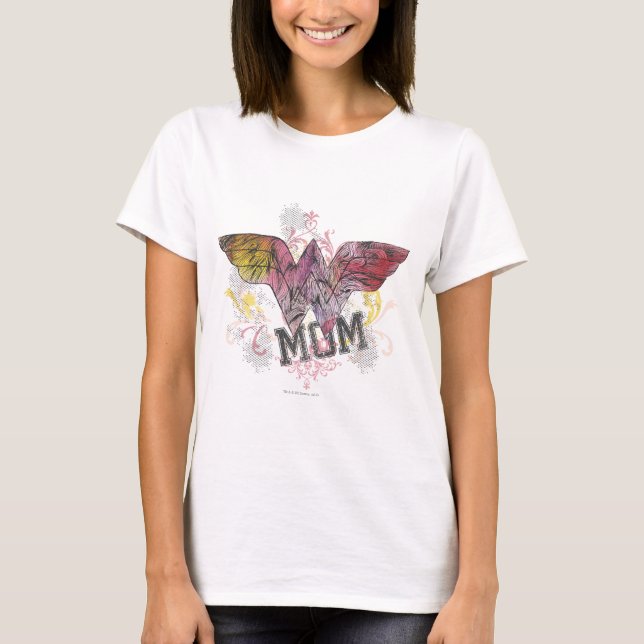 Wonder Mum Mixed Media T-Shirt (Front)