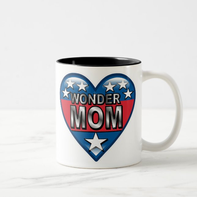 Wonder Mum Two-Tone Coffee Mug (Right)