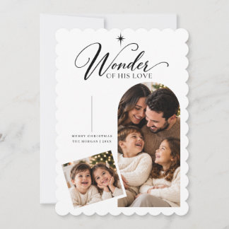 Wonder of His Arch 2 Photo Religious Christmas Holiday Card