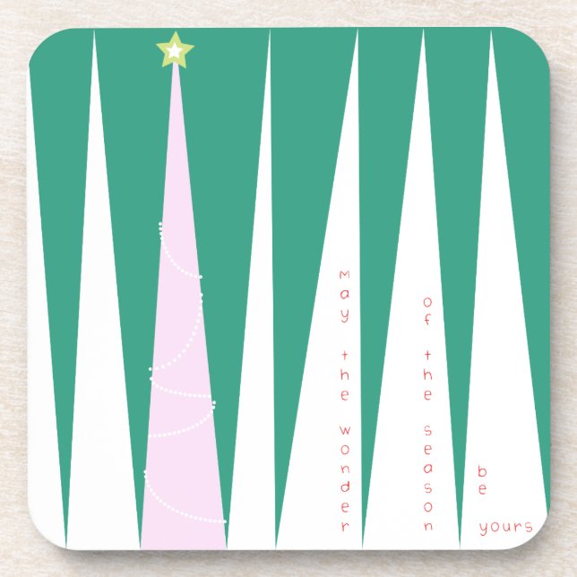 Wonder of the Season Christmas Tree Coaster (Front)