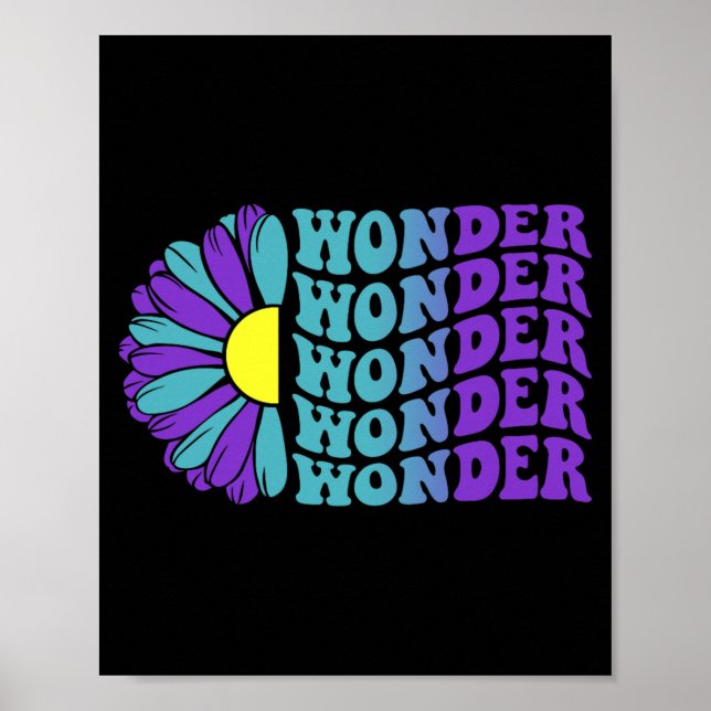 Wonder Prevention Awareness Suower Design Poster (Front)