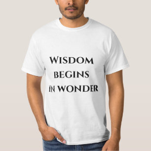 Wonder Quote T-Shirt – Wise Thinking Tee for Men