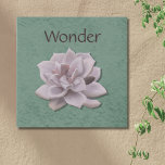 Wonder Sage Green Hand-Drawn Succulent Botanical Faux Canvas Print<br><div class="desc">The "Wonder Sage Green Hand-Drawn Succulent Botanical Print" offers a touch of tranquillity and natural elegance, perfectly complementing the lifestyle of the individual who appreciates botanical home décor. Easily personalise the artwork to feature YOUR inspirational "Word of the Year". This piece isn't just a print; it's an invitation to bring...</div>