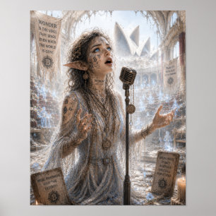 Wonder / Singer / Australian Opera Stage Poster