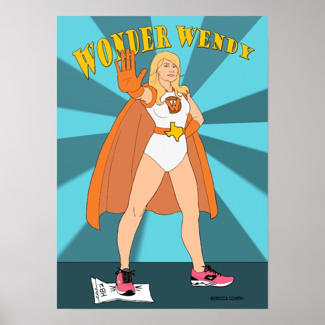 Wonder Wendy! Tribute to Wendy Davis Poster (Front)