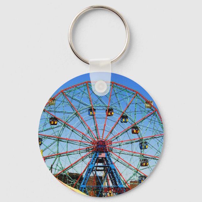 Wonder Wheel - Coney Island, NYC keychain (Front)