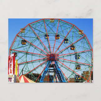Wonder Wheel - Coney Island, NYC postcard