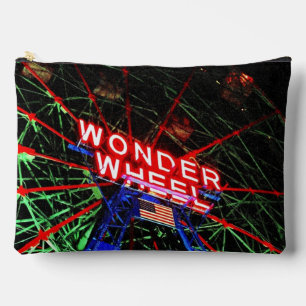 'Wonder Wheel Neon' Accessory Pouch