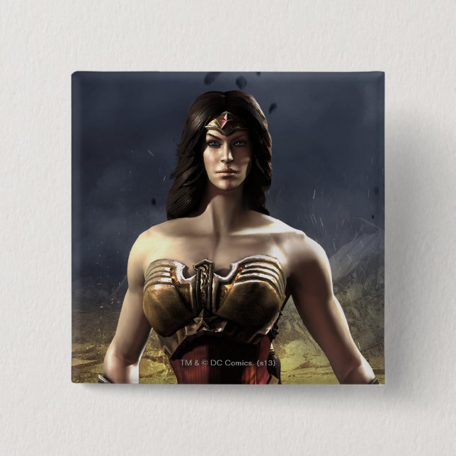 Wonder Woman 15 Cm Square Badge (Front)