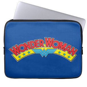 Wonder Woman 1987 Comic Book Logo Laptop Sleeve
