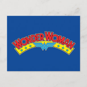 Wonder Woman 1987 Comic Book Logo Postcard