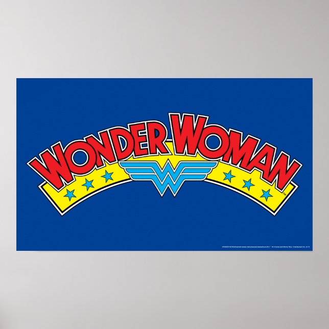 Wonder Woman 1987 Comic Book Logo Poster (Front)