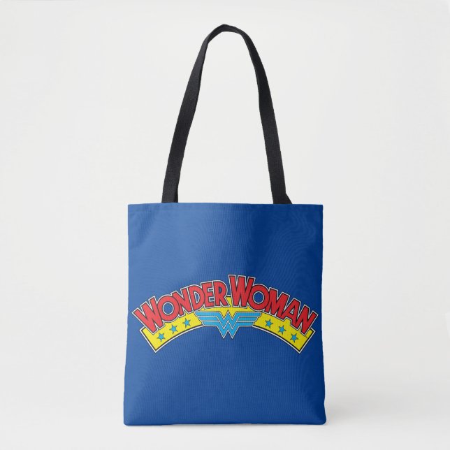 Wonder Woman 1987 Comic Book Logo Tote Bag (Front)