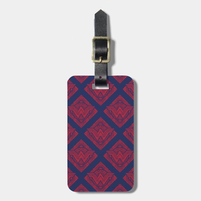 Wonder Woman Amazonian Symbol Luggage Tag (Front Vertical)