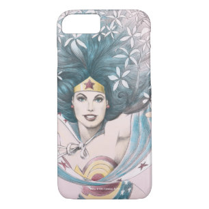 Wonder Woman and Flowers iPhone 8/7 Case