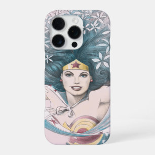 Wonder Woman and Flowers iPhone Case
