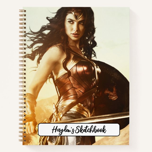 Wonder Woman At Sunset Drawing Notebook (Front)