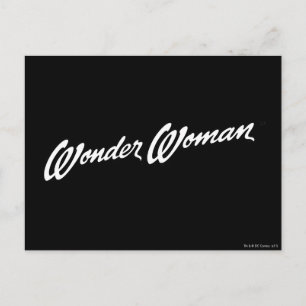 Wonder Woman B&W Logo 1 Postcard