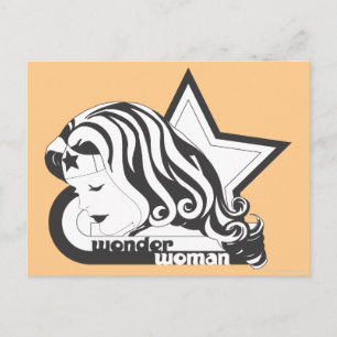 Wonder Woman B&W Star Postcard