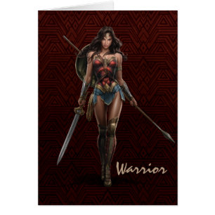 Wonder Woman Battle-Ready Comic Art