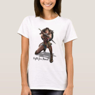 Wonder Woman Blocking With Bracelets T-Shirt