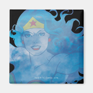 Wonder Woman Blue Sky Silhouette Magnet