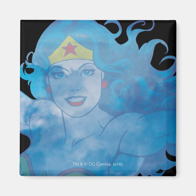 Wonder Woman Blue Sky Silhouette Magnet (Front)
